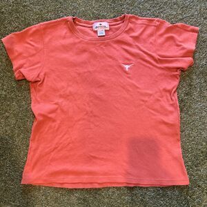 Antigua For Women Texas Longhorns Short Sleeve Shirt Size Large Embroidered